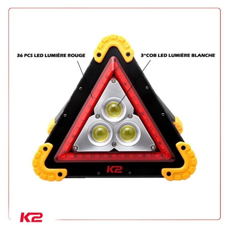 Lampe de travail triangulaire