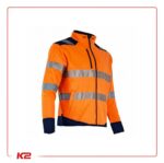 Veste bicolore micropolaire 3 couches AUTHENTIC HV LMA