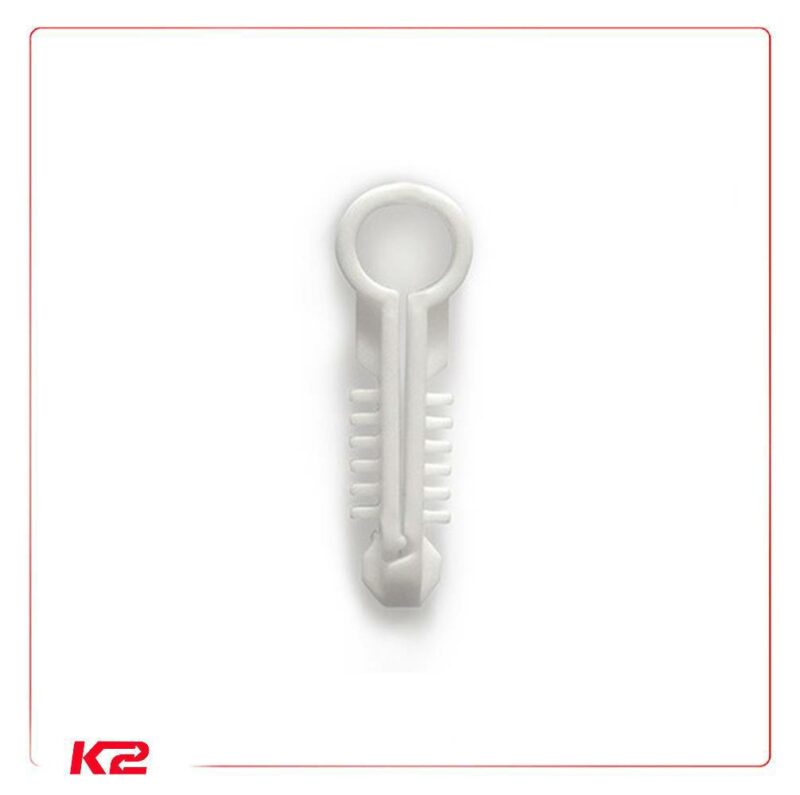 Pontet cheville rond Ø5-6mm blanc