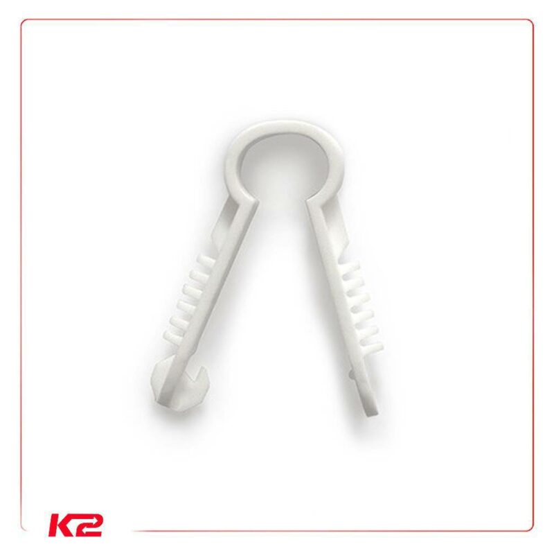 Pontet cheville rond Ø5-6mm blanc