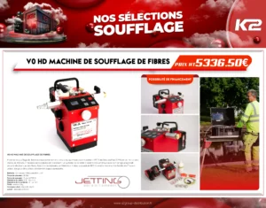 Pack Machine de soufflage de fibres Jetting V0 HD