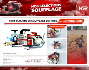 Pack Machine de soufflage de fibres Jetting V2 NE