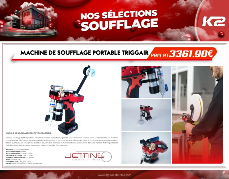 Pack Machine de soufflage portable Jetting triggair