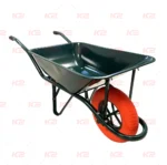 BROUETTE TUBULAIRE VERTE ROUE ORANGE KWB-3