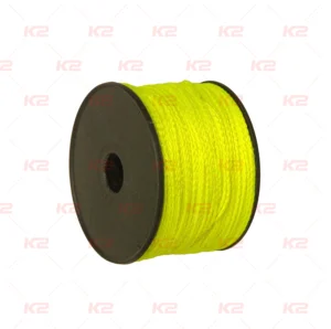 ficelle nylon batiment fluo jaune 1.5mm x 100m