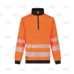 Pull orange à col montant de Safety Jogger
