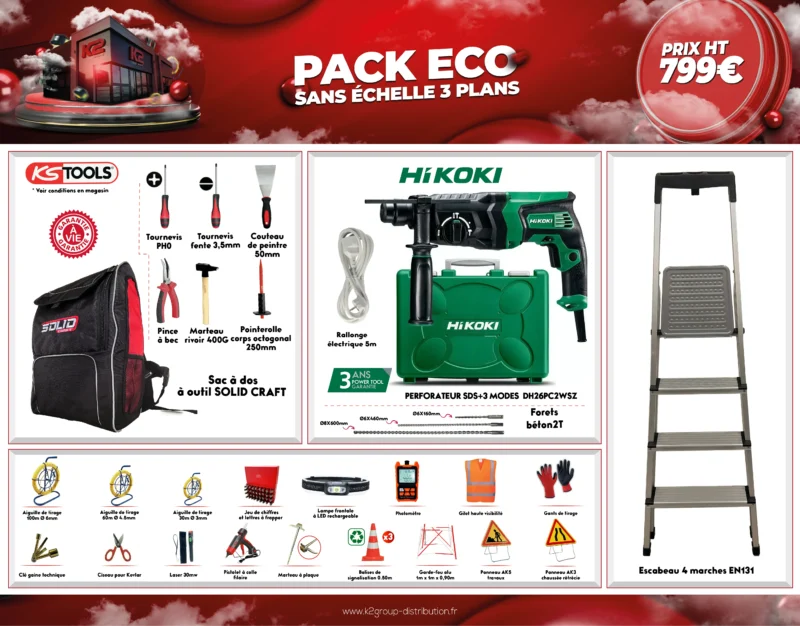 Pack Eco sans échelle 3 plans
