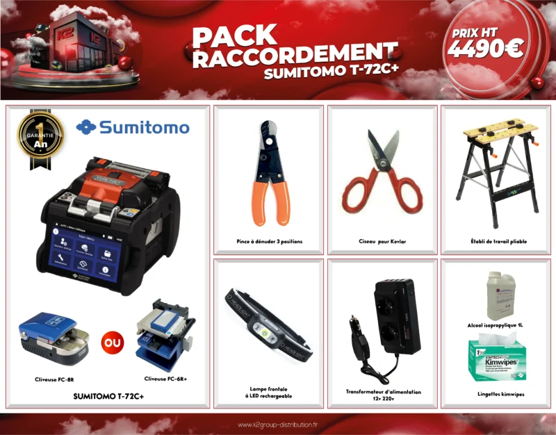 Pack Raccordement Sumitomo T-72C+