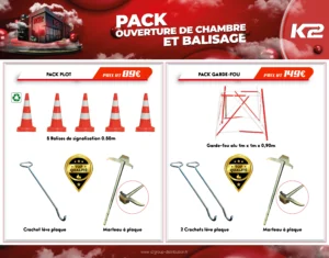 Pack ouverture de chambre et balisage