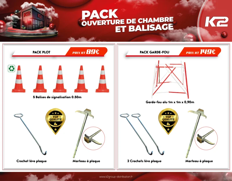 Pack ouverture de chambre et balisage